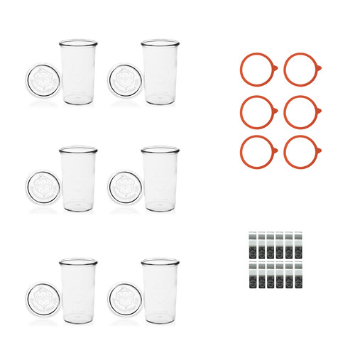 6er set 850 - 6er, weck-sturzglas