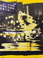 Reinhard Stangl Signierte numm. Original Lithographie- Berlin Potsdamer Platz