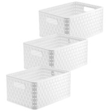 Rotho 3er-Set Box 11 l COUNTRY Kiste Box Plastikbox Korb Aufbewahrungsbox 