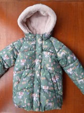 Megasüße Winterjacke - Next - Mädchen - Feen + Einhörner - grün - Gr. 116 - TOP!