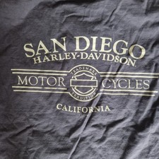 Harley Davidson T Shirt Brusttasche XL Grau San Diego HD CA