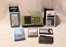 Alte TASCHENRECHNER kl. Konvolut OVP