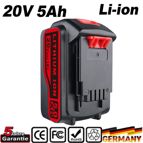 20v 5000mah ion ersatzakku - 5000mah, li-ion