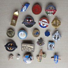 Vintage Emaille Ski Skifahren