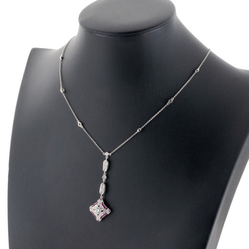 Collier aus 750er weißgold - collier,