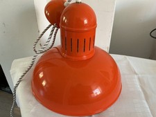 Lampe orange/ 70er Hängelampe