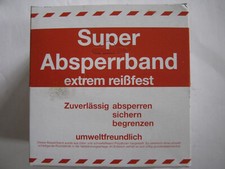 Absperrband Flatterband Trassenband Warnband rot weiß 100 m