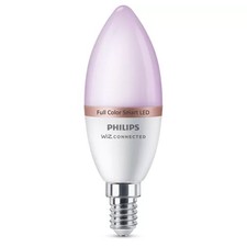 Philips WiZ Smart LED Kerze 4,9W =40W E14 matt RGBW 2200K - 6500K WiZ Alexa WiFi