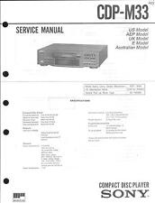 Sony Original Service Manual für CDP- M 33