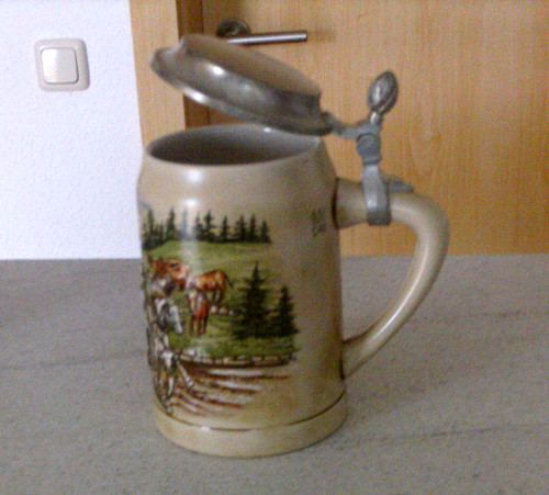 Steinzeug henkelkrug bierkrug - steinzeug,