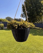 Blumenampel Ø27cm Polyrattan
