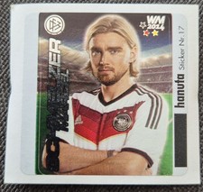 WM Weltmeisterschaft 2014 Fußball Hanuta Porträt Nr. 17 Marcel Schmelzer