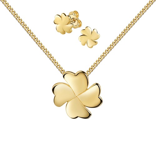Gold 333 schmuckset - gold,