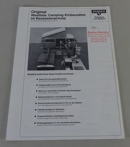Prospekt broschüre vw bus - /,
