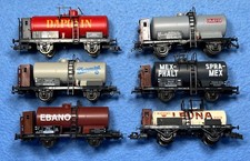 Konvolut 6 Kesselwagen mit