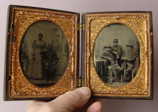 RARE ANTIQUE DOUBLE DAGUERRO