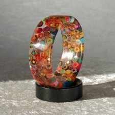 Armreifen aus Buntstiften, Armschmuck, Armringe, Farbstifte, Modeschmuck,