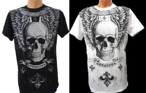 Herren totenkopf mit strass - herren,