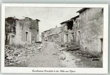 10570324 - Zersch. Ortschaft in der Naehe von Ypern WK I Verlag Imberg & Lefson
