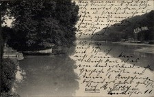 Ak Esslingen am Neckar,  Partie am Neckar, Flusslandschaft, Bäume,... - 4909625