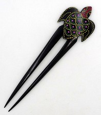 Haarnadel Holz Schildkröte