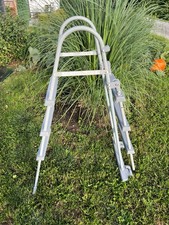 Bestway Poolleiter für Aufstellbecken Aufstellpool Pool 3 Stufen Höhe 107cm grau