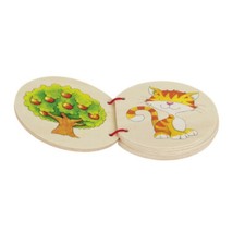 goki Holz- Bilderbuch Holzbuch Bauernhof 58604 Buch Tiere NEU