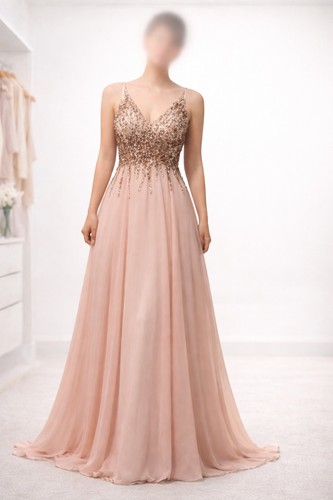Abendkleid damen rosa - abendkleid,
