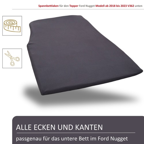 Spannbettlaken für topper - spannbettlaken,
