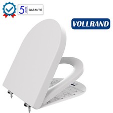 WC Sitz D-Form Design Vollrand Softclose Abnehmbar Modern Design Toilettendeckel