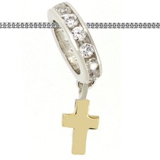 Baby Taufring mit weißen