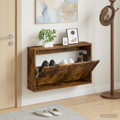 Wandmontierter schuhschrank - wandmontierter,