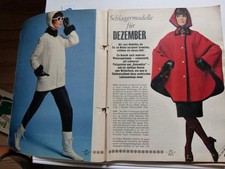 altes Burda Modeheft Ausgabe 12 von 1965, komplett mit Anleitung + Schnittmuster
