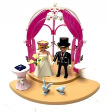 Playmobil * Hochzeit * Brautpaar Ringe Blumen Tauben Sekt Blumenpavillion