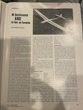 Bauplan für Segelflugzeug  Kauz, 264 cm Spannweite