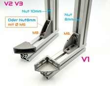 1x 5x 10x PV Solar Profile 90° Winkel Eckverbinder 8er Nut / 10er Nut Aluguss