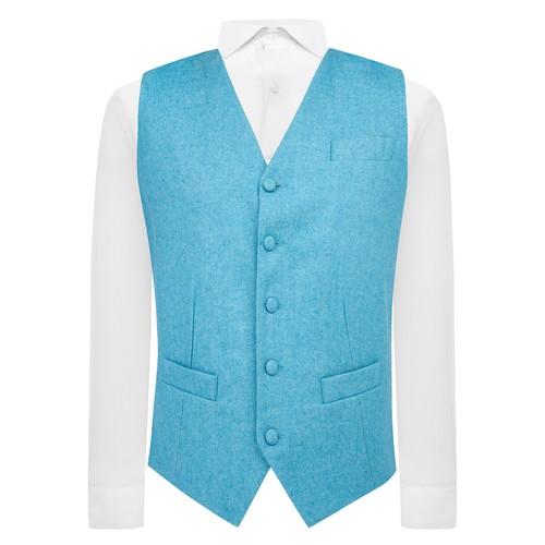 Maya blue donegal tweed - maya,