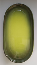 Vintage Melitta Servierplatte grün – Mid-Century Design – ca. 33x17 cm