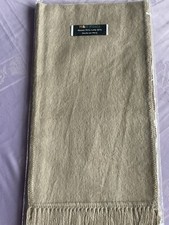 Naturfaser Alpaka Schal aus Peru - Neu - Beige