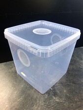 Aufzuchtdose mit Gaze in Deckel und Dose eckig 5100 ml 19,5 x 19,5 x 19 cm