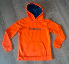 Trangoworld Pullover Pulli Hoodie Neon Orange Kids Teens Unisex 12 Jahre Gr 158