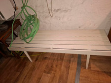 Original Vintage Sportbank Bank weiß 70iger