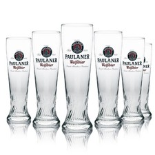 6x Paulaner Glas 0,5l