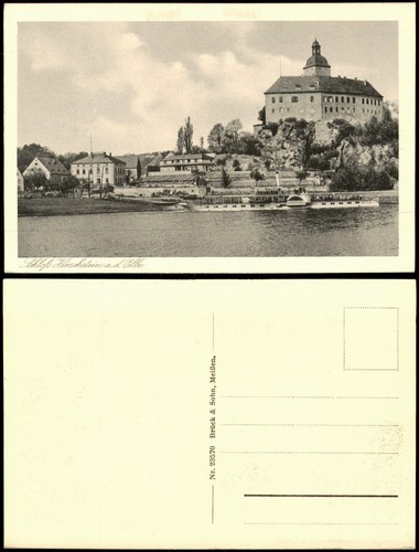 Ansichtskarte hirschstein - ansichtskarte,