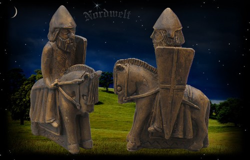 Wikinger krieger auf - auf, pferd