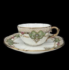 Raynaud R&C Limoges Mokkatasse mit Untertasse  Sammelntasse 1950
