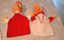 2 Kasperletheater Handpuppen Puppentheater Prinz und Prinzessin DDR Ostalgie
