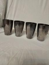 WMF 4 SILBERBECHER TRINK BECHER / VERSILBERT