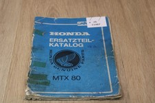 Honda MTX80 Ersatzteilliste