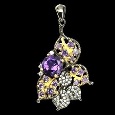 Amethyst Anhänger 925 Silber